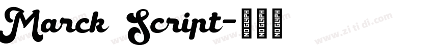 Marck Script字体转换